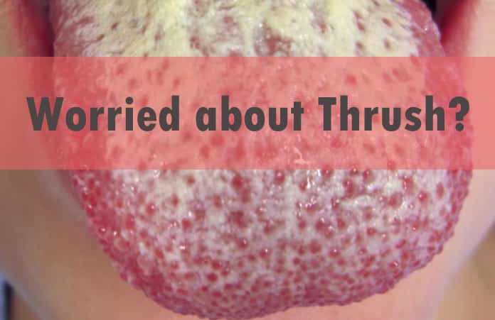 How do I get rid of a thrush infection in the mouth?