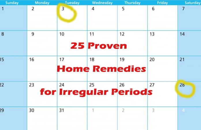 reasons for irregular periods