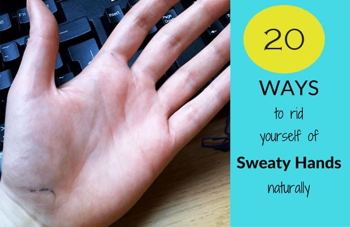 how to stop sweaty palms and feet naturally