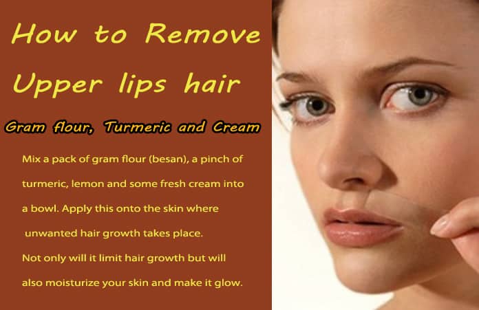 Upper lip facial hair removal home remedy